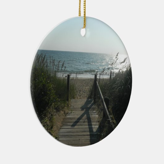 Toegang tot het strand keramisch ornament (Rechts)