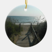 Toegang tot het strand keramisch ornament (Voorkant)