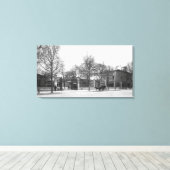 Toegang tot 'La Halle aux Vins' Quai Canvas Afdruk (Insitu (Houten vloer))