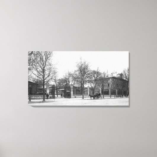 Toegang tot 'La Halle aux Vins' Quai Canvas Afdruk (Voorkant)