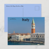 Toegang tot Piazza San Marco Italië Briefkaart (Voorkant / Achterkant)