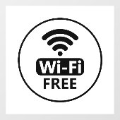 Toegang tot WiFi-netwerk | QR-code wachtwoordweerg Raamsticker (Vel)