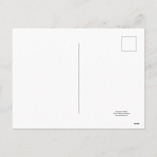 Toegang tot winterfantasie winter boogschuttersmei feestdagenkaart (Achterkant)