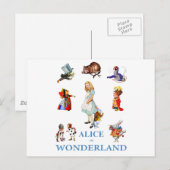 TOEGANG TOT WONDERLAND EN VRIENDEN BRIEFKAART (Voorkant / Achterkant)