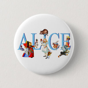 TOEGANG TOT WONDERLAND EN VRIENDEN RONDE BUTTON 5,7 CM