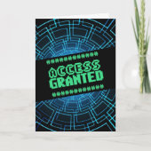 TOEGANG VERLEEND OP VERJAARDAG COMPUTER KAART (Voorkant)