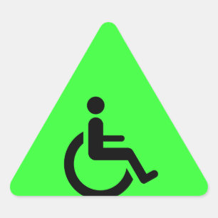 Toegang voor rolstoel - symbool voor gehandicapte  sticker