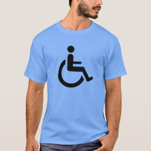 Toegang voor rolstoel - symbool voor gehandicapte  t-shirt