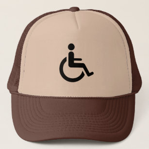 Toegang voor rolstoel - symbool voor gehandicapte  trucker pet