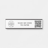 Toegangsbeheer | Ingang QR-code veiligheidsslot Deurbordje (Voorkant)