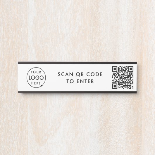 Toegangsbeheer | Ingang QR-code veiligheidsslot Deurbordje (Voorkant)