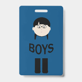 Toegangsbewijs jongensschool badge