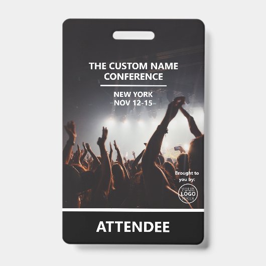 Toegangscode QR Code Deelnemersbadge Conferentie Badge (Voorzijde)