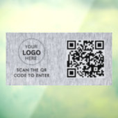 Toegangscontrole | QR-code Zakelijk Logo Item Raamsticker (Vel 3)