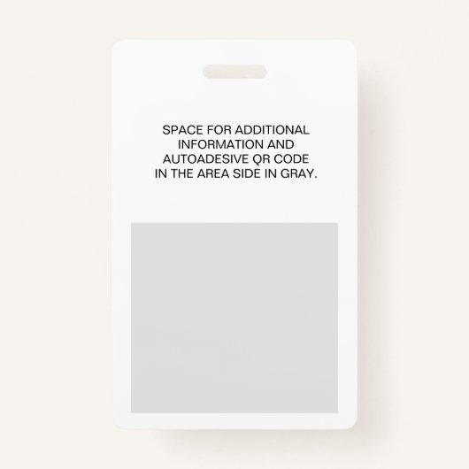 Toegangsgebeurtenispersoneel Badge (Achterkant)