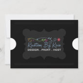 Toegangskaartje 5x7 uitnodigingen (Achterkant)