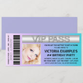 Toegangskaartje Verjaardagsfeest Kaart (Voorkant / Achterkant)