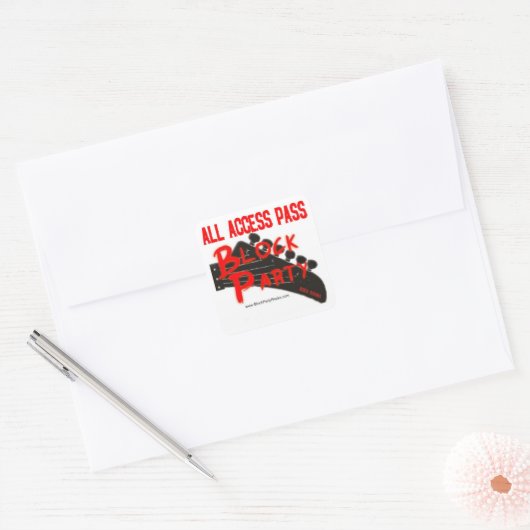 TOEGANGSPAS BP ALL VIERKANTE STICKER (Envelop)