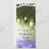 Toegangsticket VIP-feest Enchanted Forest Prom Kaart (Achterkant)