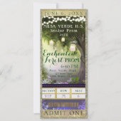 Toegangsticket VIP-feest Enchanted Forest Prom Kaart (Voorkant)