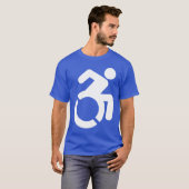 Toegankelijk pictogram T-shirt (Voorkant volledig)