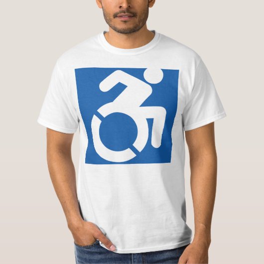 Toegankelijk pictogram Witte T-shirt (Voorkant)