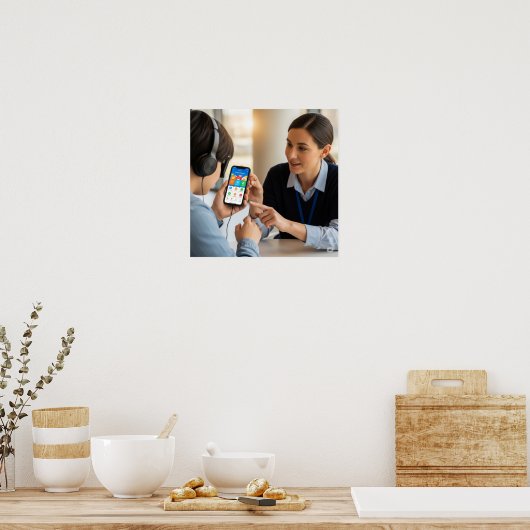 Toegankelijk winkelen poster (Keuken)