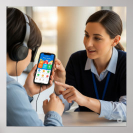 Toegankelijk winkelen poster