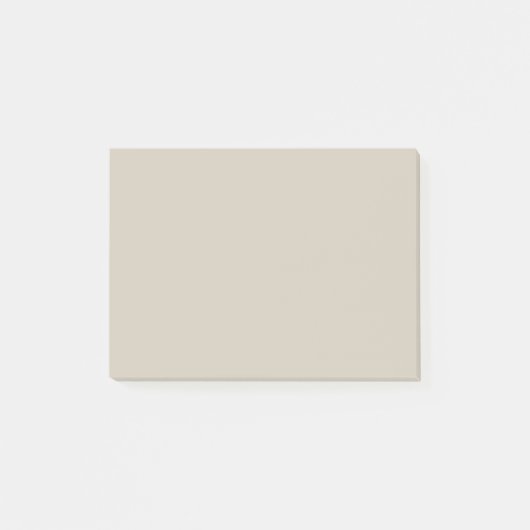 Toegankelijke beige vaste kleuren post-it® notes (Voorkant)