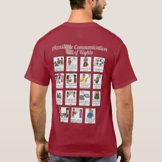 Toegankelijke Communicatie Bill of Rights T-Shirt