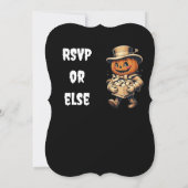 Toegankelijke Jack of Lantern Halloween Party Kaart (Achterkant)