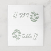 TOEGEDANHEID | Trouwtafel plaatskaart Plaatskaartje (Buitenkant ongevouwen)