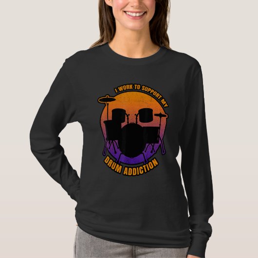 Toegediend aan Gezegde van drumming T-shirt (Voorkant)