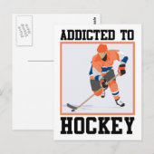 Toegediend aan Hockey Briefkaart (Voorkant / Achterkant)