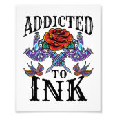 Toegediend aan Ink Tattooed Inked Tattoo Lover Foto Afdruk (Voorkant)