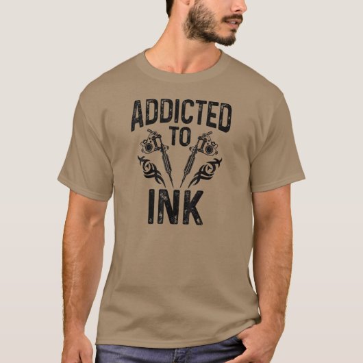 Toegediend aan inkt Tattoo T-shirt (Voorkant)