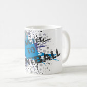 Toegediend aan Paintball 2 - Blue Splat Mok (Voorkant rechts)