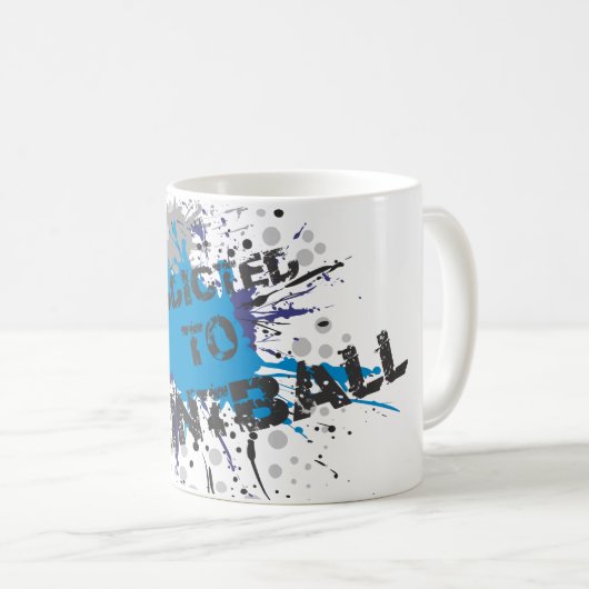 Toegediend aan Paintball 2 - Blue Splat Mok (Voorkant rechts)