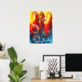 Toegekende Abstract Expressionisme Handgeschilderd Poster (Thuiskantoor)