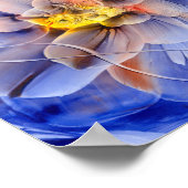 Toegekende Handgeschilderde Abstracte Bloem Poster (Hoek)