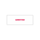 "TOEGELATEN" Medische Kantoor stempel (Design)