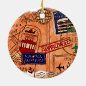 Toegelaten paspoortzegels keramisch ornament (Achterkant)