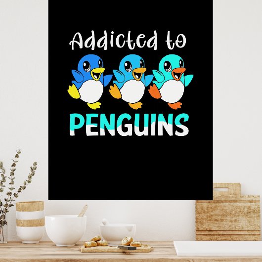 Toegepast aan pinguïns poster (Keuken)