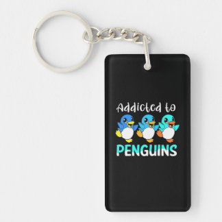 Toegepast aan pinguïns sleutelhanger