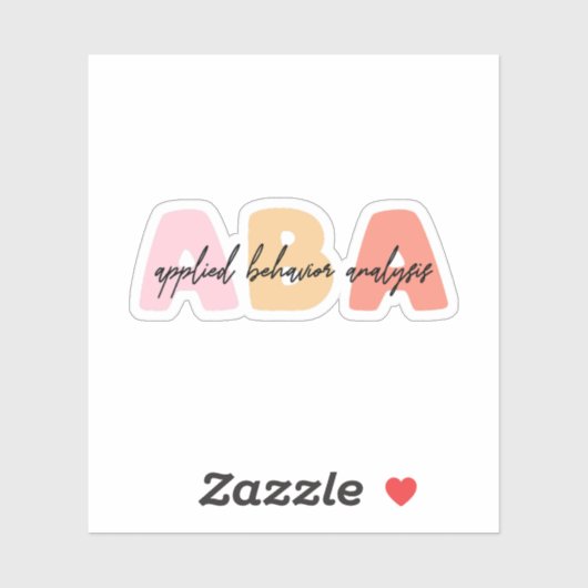 Toegepaste gedragsanalyse ABA - Behaviortherapie Sticker (Vel)