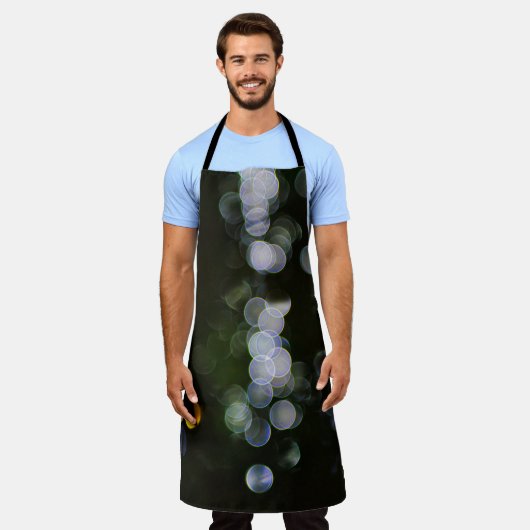 Toegepaste kleurplastic containerpartij schort (Gedragen)