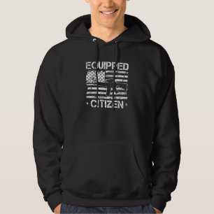 Toegeruste burger - Pro wapen VS-vlag AR15 2e amen Hoodie