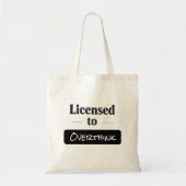 Toegestaan om typografie te overdenken tote bag (Voorkant)