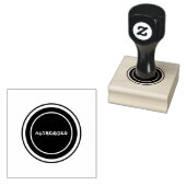 TOEGESTANE aangepaste tekst Emerald Green inkt Sty Rubberstempel (Gestempeld)