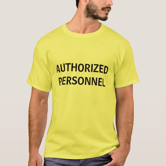 TOEGESTANE PERSONEEL T-SHIRT (Voorkant)